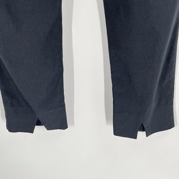 Gretchen Scott Gray Pull On Stretch Slim Straight Pants Sz Small Crop - Picture 2 of 5